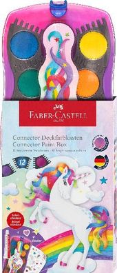 Faber Castell Farbkasten Einhorn 12 Farben mit DW Einhorn