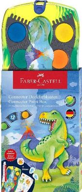 Faber Castell Farbkasten Dino 12 Farben mit DW Dino