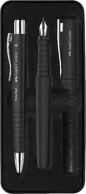 Faber Castell Füller Poly Pen und Kugelschreiber schwarz