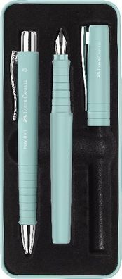 Faber Castell Füller Poly Pen und Kugelschreiber caribicblue