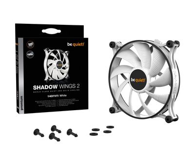 be quiet Lüfter Shadow Wings 2 White 140mm PWM weiß