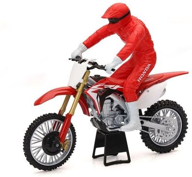 NewRay Miniatur Modell Motor Cross Honda Crf450r With Driver 1:12 99984-1