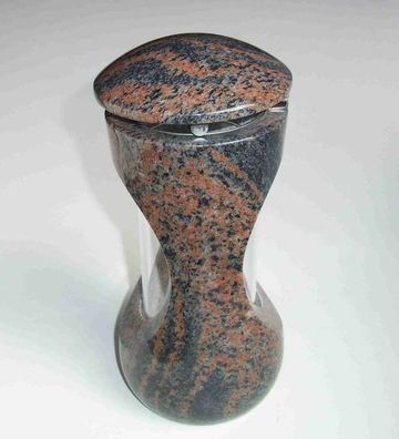 Grablampe Design-Medium Granit – 26 cm hoch, Ø 15 cm, wetterfest