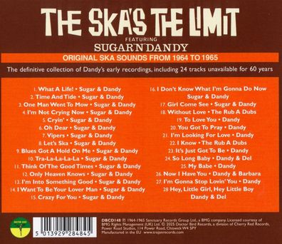 Sugar & Dandy: Sugar & Dandy: The Skas The Limit: Original Ska
