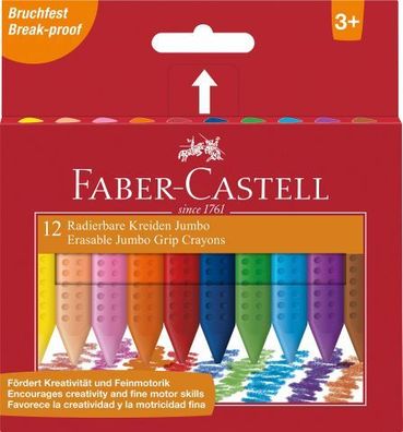 Faber Castell Kreide Jumbo radierbar 12er