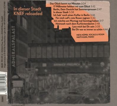 Meta Hüper: Meta Hüper: In dieser Stadt: Knef Reloaded - - (