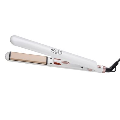 Adler AD 2317 Glätteisen mit Keramikplatten, ideal für Reisen & Alltag, 200W