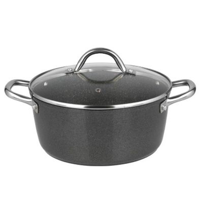 Michelino Marie Bratentopf mit Glasdeckel, ø28 cm - Antihaft & Induktionsgeeignet