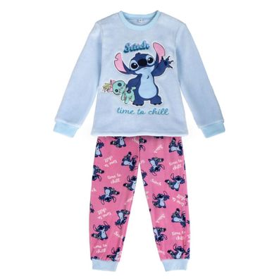 Disney Pyjama Kinder Stitch Gemütlicher Coral Fleece Schlafanzug