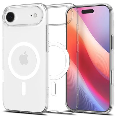Spigen Liquid Crystal Mag Case kompatibel mit iPhone 17 Air – Transparent / Weiß