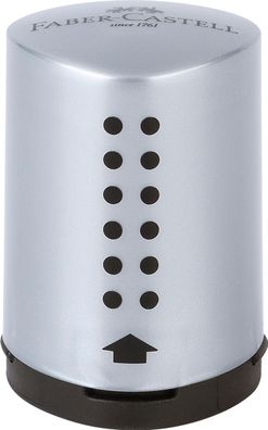 Faber Castell Einfachspitzdose Dreieck Grip 2001 silber