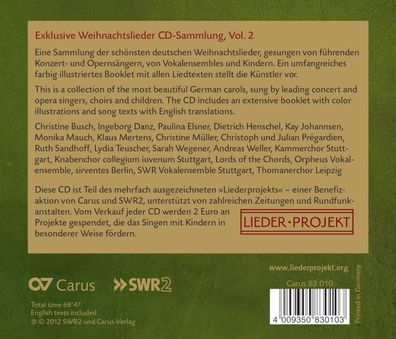 Various: Weihnachtslieder Vol. 2 - - (CD / W)