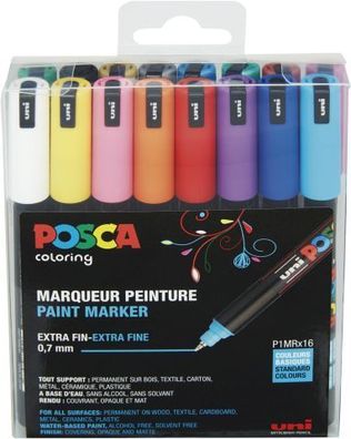 Faber Castell Marker UNI POSCA PC-1MR 0,7 mm 16er