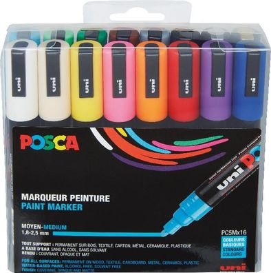 Faber Castell Marker UNI POSCA PC-5M 1,8-2,5 16er