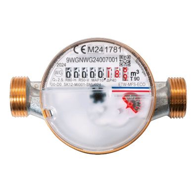 Wasserzähler aktuell kalt-/ warmwasser, 3/4" - 1" x 80mm-130mm, Qn1,5 - Qn2,5