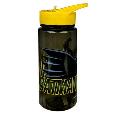 Batman 500 ml Kinder Trinkflasche blau Wasserflasche für Alltag Schule und unterwegs