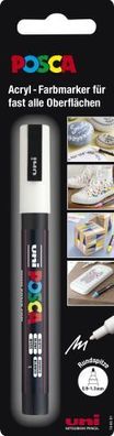 Faber Castell Marker UNI POSCA PC-3M 0,9-1,3 weiß Blister