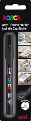 Faber Castell Marker UNI POSCA PC-3M 0,9-1,3 schwarz Blister