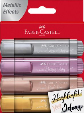 Faber Castell Textmarker TL 46 5 mm Metallic 4er