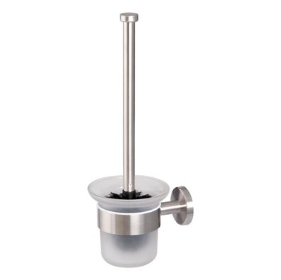 bremermann Bad-Serie PIAZZA - WC-Garnitur aus Glas & Edelstahl, matt