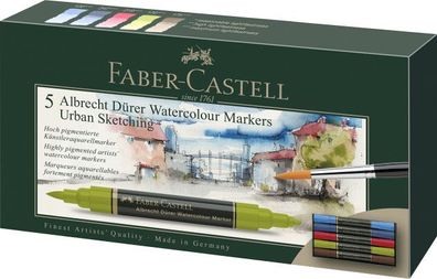 Faber Castell Aquarellmarker A. Dürer 0,8mm USk 5er Etui