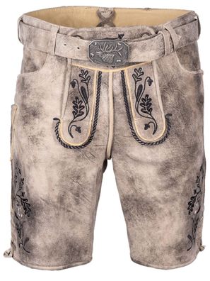 Spieth & Wensky Lederhose Baxter rustikal/Keder schwarz