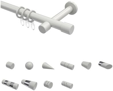 Gardinenstangen Weiß 20 mm Ø Interdeco Prestige