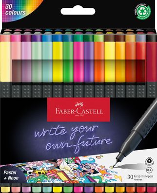 Faber Castell Finepen Grip 0,4 mm 30er Etui