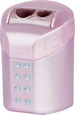 Faber Castell Doppelspitzdose konisch Sparkle RollOn sort