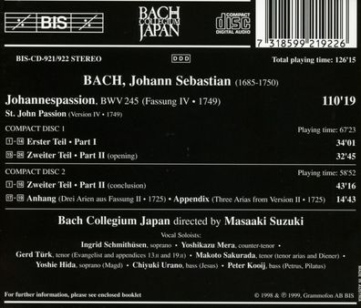 Johann Sebastian Bach (1685-1750): Johann Sebastian Bach (1685