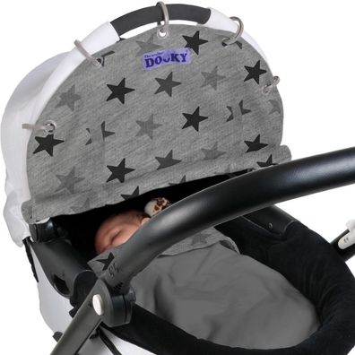 Dooky Design Sonnenschutz für Kinderwagen Sonnenschirm - Farbe: Grey Stars