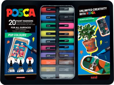 Faber Castell Marker UNI POSCA 20er Etui Pop Colours