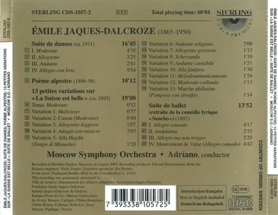 Emile Jaques-Dalcroze (1865-1950): Emile Jaques-Dalcroze (1865