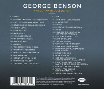 George Benson: The Ultimate Collection (Deluxe Edition) - jpc