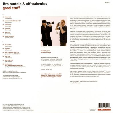 Iiro Rantala & Ulf Wakenius: Good Stuff (180g) - jpc Schallpla