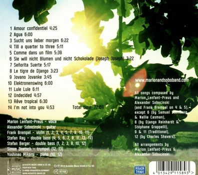 Marion & Sobo Band: Esprit Manouche - jpc Schallplatten - (CD