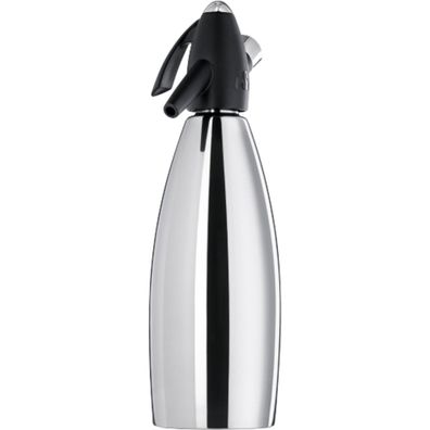 Isi Soda Siphon Edelstahl 1 Liter Silber Schwarz