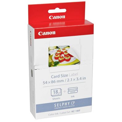 Canon KC-18IF - 18 Stck. Etiketten - für SELPHY CP1000, CP1200, CP1300, CP330, CP530,