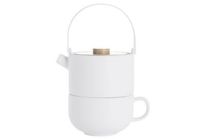 Bredemeijer Teekanne Tea for one Umea 0,5 Liter weiß
