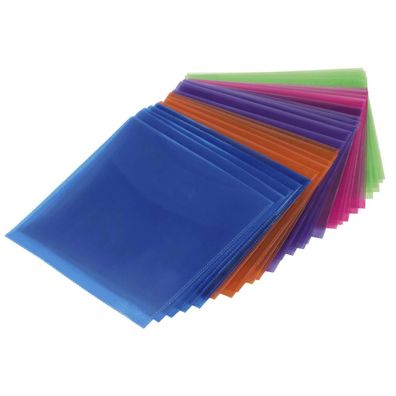 Hama - CD-/DVD-Hülle - Blau, Rot, grün, orange, violett (Packung mit 50)
