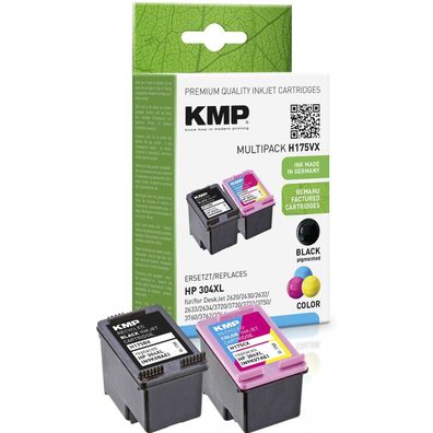 KMP Multipack H175VX - 2er-Pack - Schwarz, Farbe (Cyan, Magenta, Gelb) - compatible