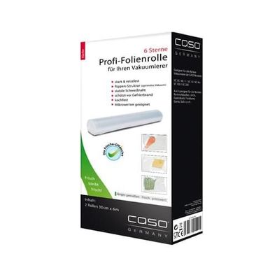 Caso Folienrolle 30x600cm - 2 Stk. Ersatzrollen für Vakuumierer