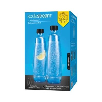 SodaStream, Glaskaraffe Twinpack, DUO, 2x1Liter