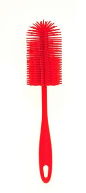 Kochblume Silikon Spülbürste rot