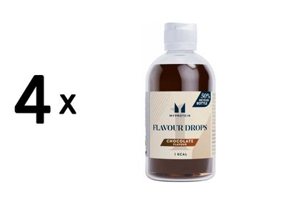 4 x Myprotein Flavour Drops (50 ml) Chocolate