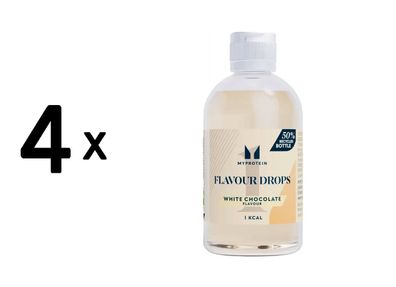 4 x Myprotein Flavour Drops (50 ml) White Chocolate