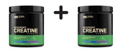 2 x Optimum Nutrition Micronised Creatine Powder - flavoured (247,5g) Blue Raspberry