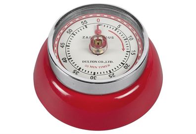 Zassenhaus Kurzzeitmesser Retro-Look 3cm Ø7cm rot
