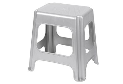 Keeeper Maxi Tritt-/Sitzhocker light silver