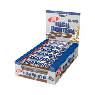 Weider 40% High Protein Bar (24x50g) Chocolate